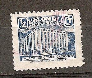 COLOMBIA STAMP, PALACIO DE COMUNICACIONES VFU # C2