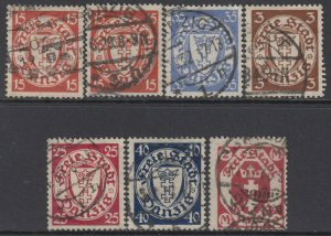 Germany - Danzig  Very Fine Lot 7 stamps high catalogue .