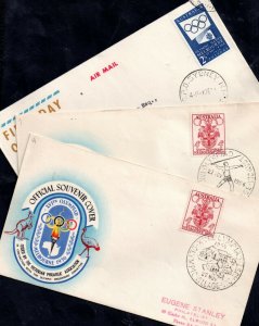 Australia 1956 Melbourne Olympics various FDC's WS16148