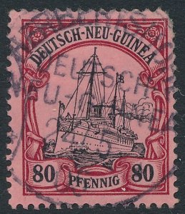 German New Guinea sc# 15 Used at Herbertshohe 1905 Cancel C10