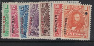 Honduras UPU Specimen Ex Archive MNH (10fpz)