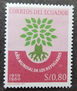 *FREE SHIP Ecuador World Refugee Year 1960 Tree (stamp) MNH