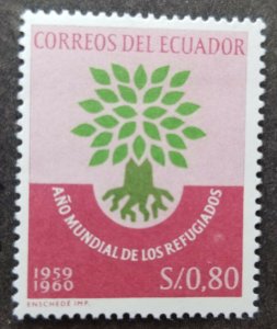 *FREE SHIP Ecuador World Refugee Year 1960 Tree (stamp) MNH