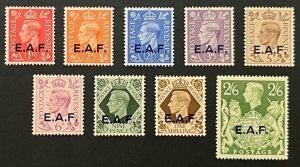 GB East Africa Forces 1-9 | SG 1-9 Set MH