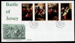 Jersey 242-245 Battle of Jersey U/A FDC