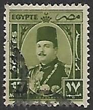 Egypt # 249 - King Farouk - used....{KlGr28}