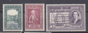 J48709 J L,Stamps 1956 belgium set mh #b586-8 music