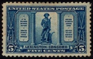 1925 US Scott #-  619 5 Cents Lexington Concord Unused