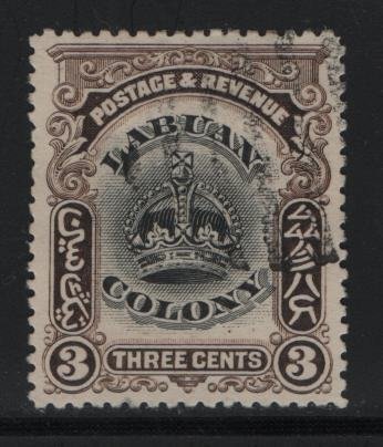 LABUAN, 100A, USED, 1902-1903, CROWN