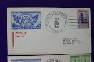 WW Philatelic Conv Sta Official Cover Detroit MI 1940 Exposition show Cachet