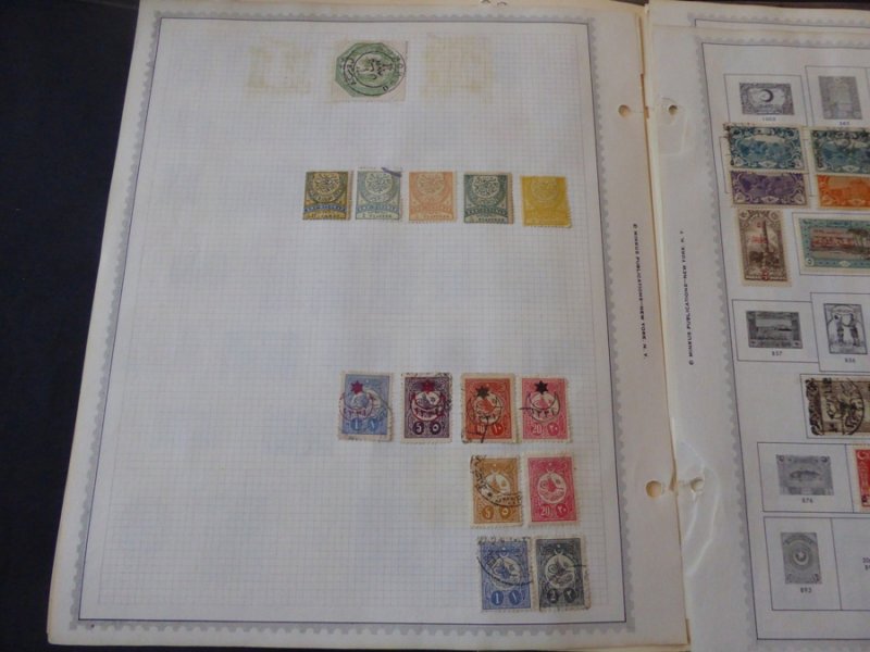 Turkey 1865-1960 Stamp Collection on Album Pages 