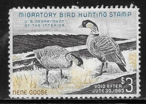 Scott # RW31  Lot E949  $3.00 Duck Hunting Stamp   Used