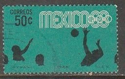 MEXICO 992, 50¢ Waterpolo 4th Pre-Olympic Set Used SINGLE. VF. (747)