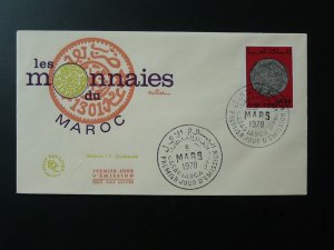 numismatic old coin FDC Morocco 1978