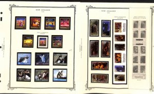 New Zealand Stamp Collection on 14 Scott Specialty Pages, 2001-2002 Mint NH (CA)