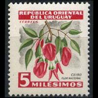 URUGUAY 1954 - Scott# 605 Flora 5m NH