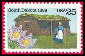 PCBstamps   US #2416 25c South Dakota Statehood Cent., MNH, (8)