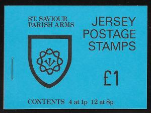 JERSEY SC# 138b + 142a COMP BKLT/4 PANES  FVF/MNH 1978