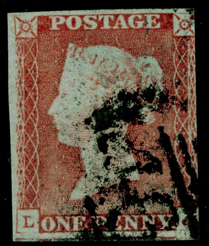 SG9, 1d pale red-brown PLATE 60, USED. Cat £40.