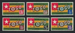 Togo Admission of Togo into UNO Flag 6v 1961 MNH SG#266-271