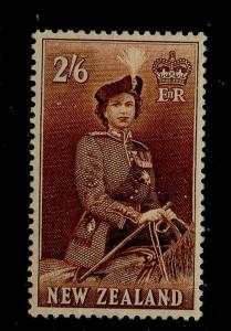 New Zealand Sc 298B 1957 2/6d QE II on Horse stamp mint