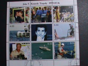 TAJIKISTAN 1999-JOHN F. KENNEDY TRAGEDY CTO SHEET-VF  WE SHIP TO WORLDWIDE