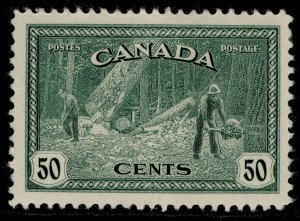 CANADA GVI SG405, 50c green, LH MINT. Cat £12.