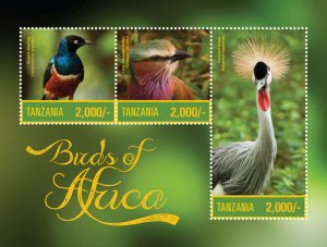 Tanzania 2015 - Birds Of Africa - Sheet of 4 Stamps - MNH