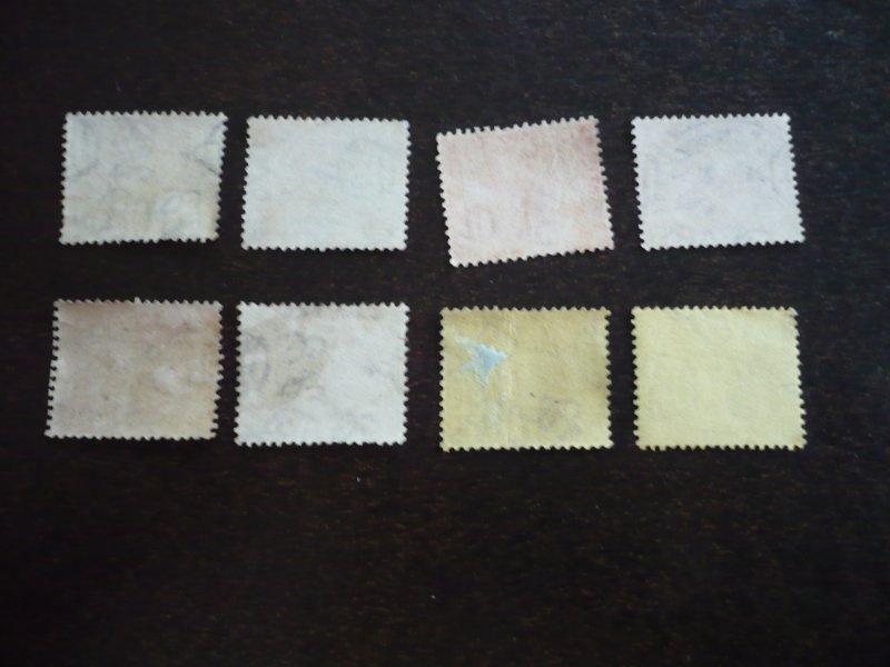 Stamp  Malay Federated States-Scott#42,50,52,56-59,64- Used Part Set of 8 Stamps