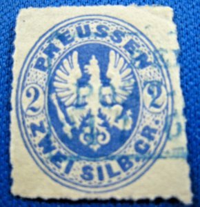 PRUSSIA 1861  -  SCOTT # 18a  -  USED               (Hp21)