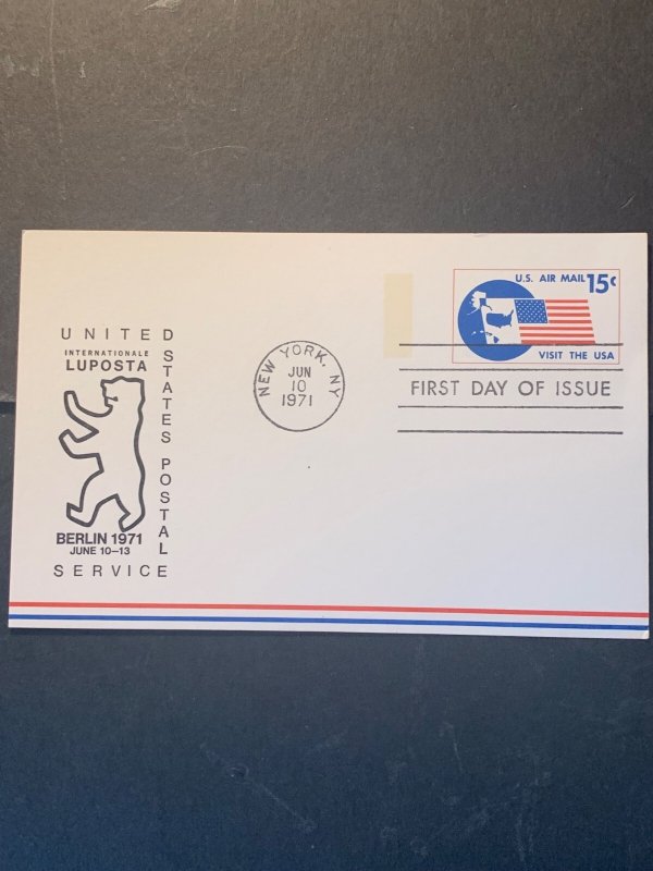 US Stamps, Postal Card First Day Cover, 54, Scott# UXC11 , Colorano Cachet.
