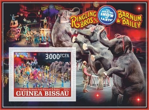 Stamps. Circus 2021 year 6 sheets perforated MNH**