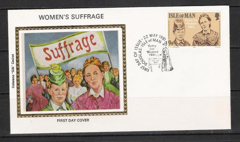 Isle Of Man #197 FDC Women's Suffrage