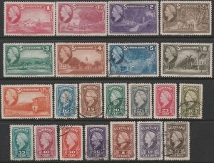 Suriname 1945 Sc 184-205 partial set used/MH*