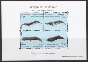 Monaco, Fauna, Animals, Whales MNH / 1993