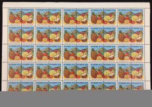 ST Vincent Columbus Fruit Imperf Perf Sheets x 6 MNH(150 Stamps) BLK70