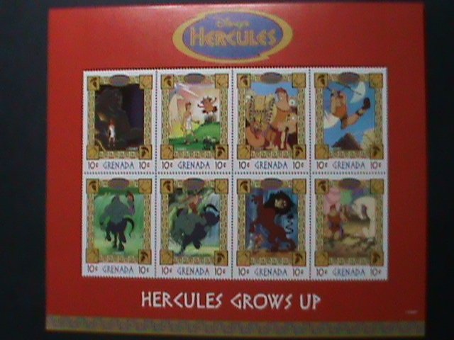 ​GRANADA- DISNEY CARTOON-HERCULES GROWS UP FULL SHEET MNH-VERY FINE