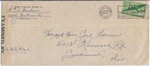 1942 Navy Cantonment, Honolulu, Hawaii to Cincinnati, OH Clipper Airmail (C5951)