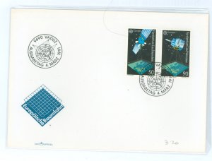 Liechtenstein 955-6 1991 Europa Space travel (set of two) on an unaddressed cacheted first day cover