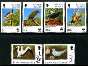 Pitcairn Islands 457-462 MNH  Birds Local Fauna 1996. x31527