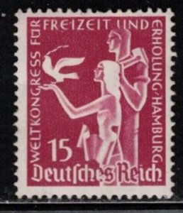 GERMANY Scott # 478 MH - Allegory Of Recreation Congress