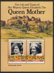 Tuvalu Nanumea 45 MNH The Queen Mother, Flowers