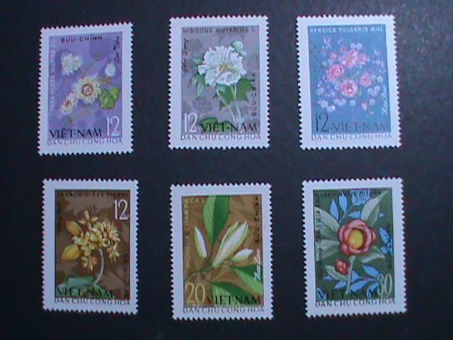 ​VIETNAM-1964 SC #294-9 LOVELY BEAUTIFUL GERDEN FLOWERS COMPLETE SET MNH VF