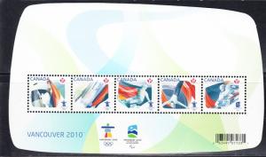 CANADA #  2299 Mint NH - Vancouver Olympics 2010 Souvenir Sheet