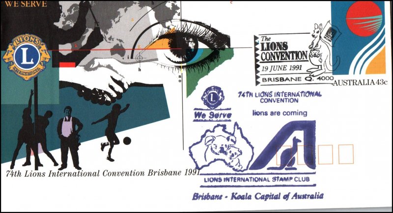 Australia 74th Lion's International Convention 1991 Cover