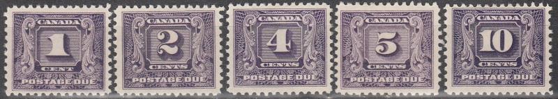 Canada #J6-10 F-VF Unused  CV $174.50 (A9434)