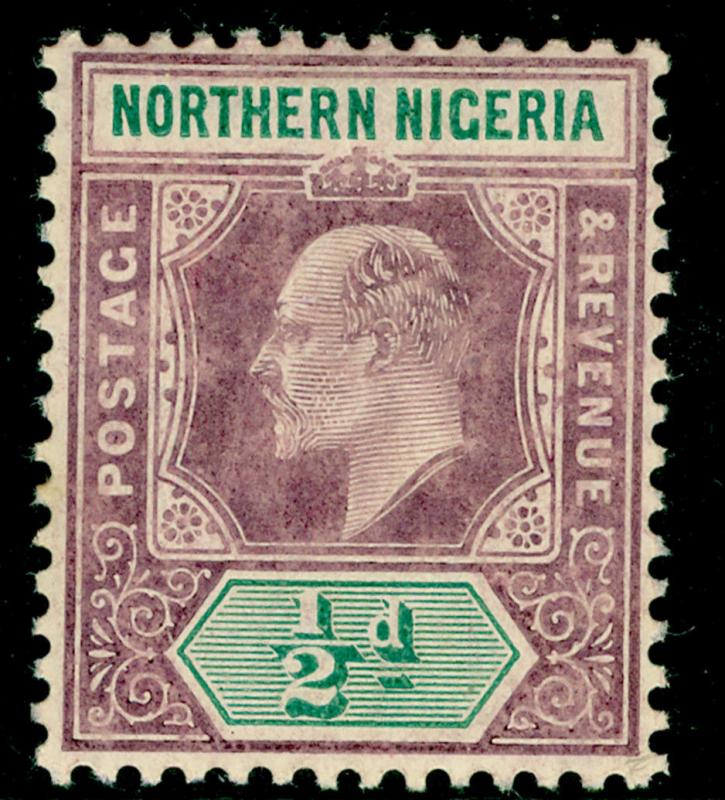 NORTHERN NIGERIA SG20a, ½d dull purple & green, VLH MINT.