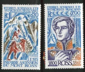 FSAT  Scott 64-65 MNH**  Antarctic Explorer Ross set