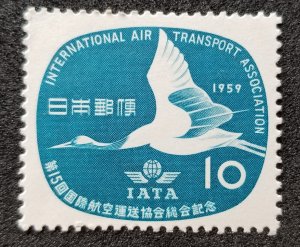 Japan 15th International Air Transport Association IATA 1959 Bird (stamp) MH