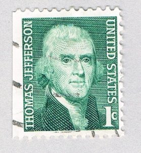 US 1299 Used Thomas Jefferson 1c 1968 (BP85041)